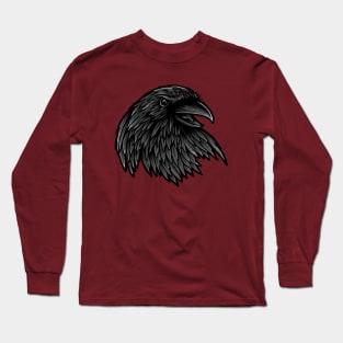 Illusion of Crow the Raven Long Sleeve T-Shirt